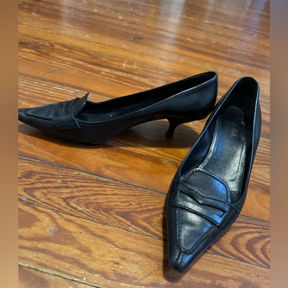 Prada Black Women's Kitten Heels